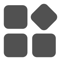 电脑显示器图标，灰色背景，现代设计风格，扁平化图标