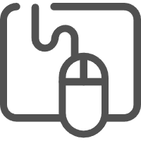 存储盘图标，灰色背景，现代设计风格，扁平化图标